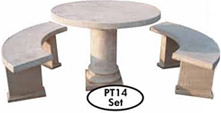 Concrete Round Table Set PT14